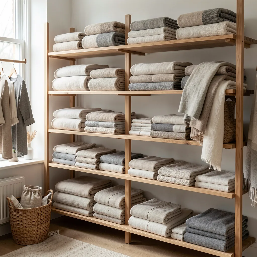 Dusty blush linen curtains
